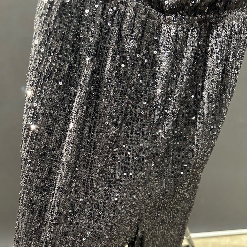 NWT Lulu's Black Sequin Jumpsuit - Picture 5 of 5